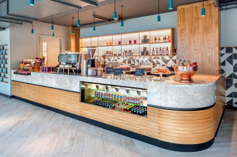 Yotel Edinburgh Breakfast bar 768x509